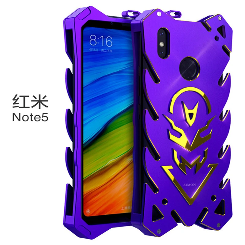 Новое поступление Роскошный Алюминиевый металлический чехол для Xiaomi redmi note7 Zimon