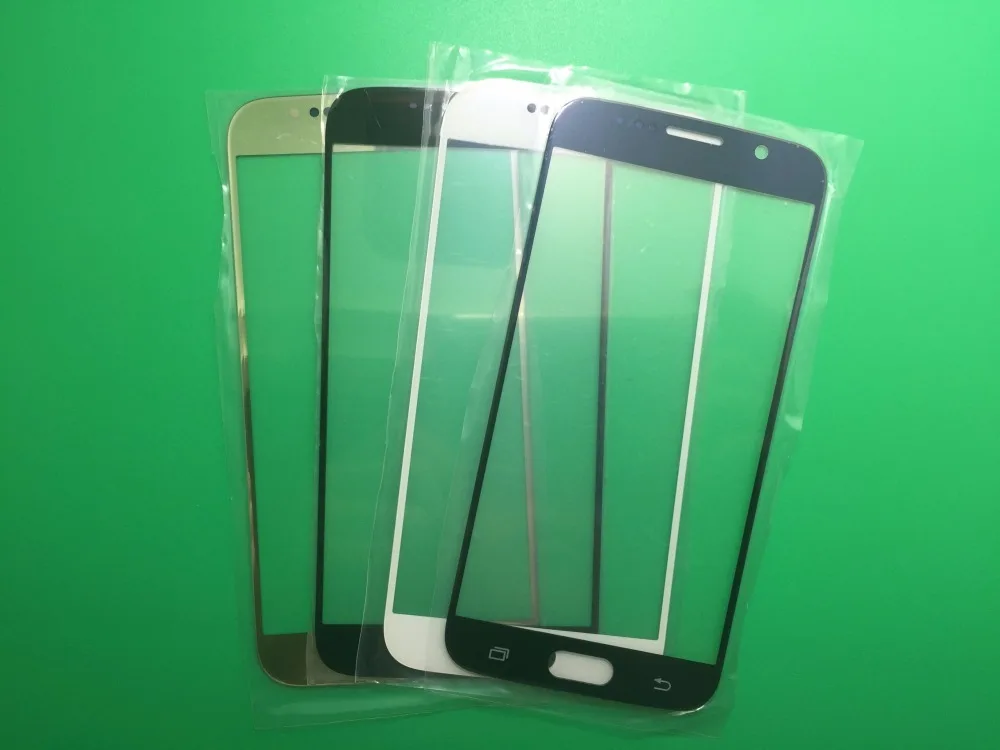 

10 шт./лот Сменное внешнее стекло для Samsung Galaxy S6 G920 G920F ЖК-дисплей сенсорный экран Переднее стекло Внешний объектив