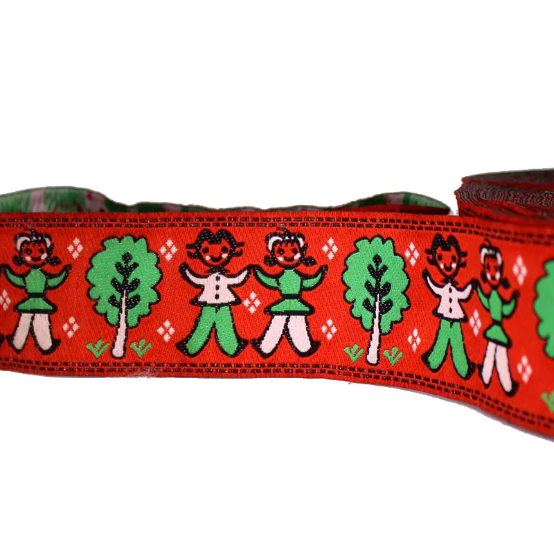 20 ярдов * 5 см китайские ленты национальный стиль цифровой мультфильм жаккардовая