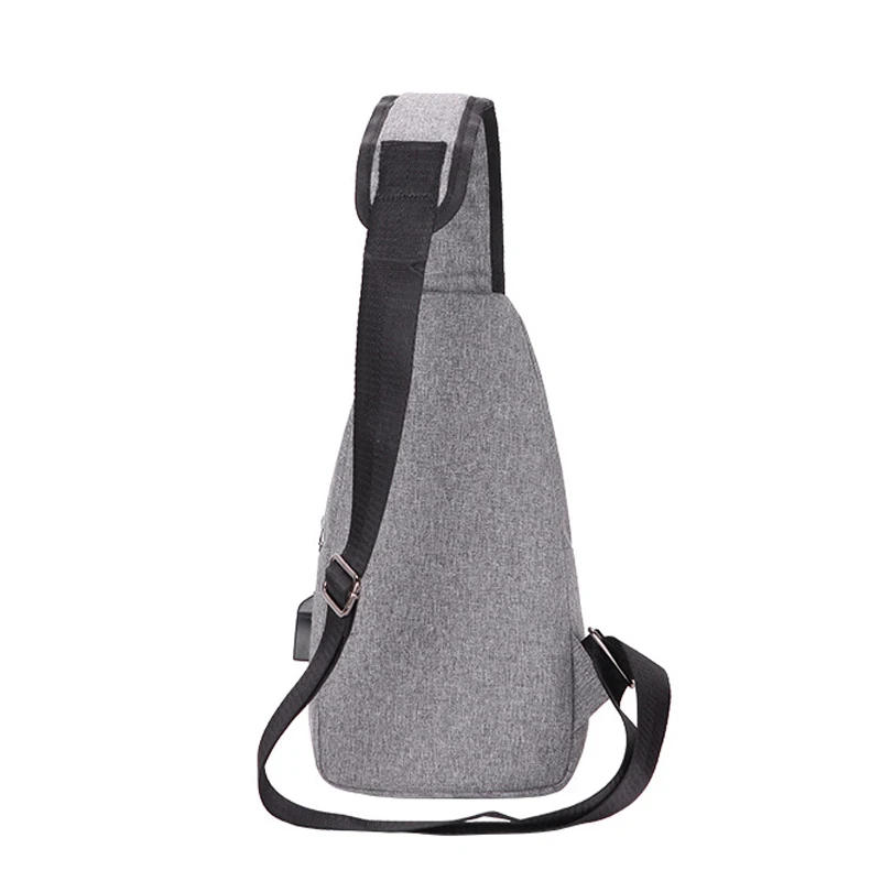 Мужская и женская нагрудная сумка с usb зарядкой новая модная через плечо для iPad