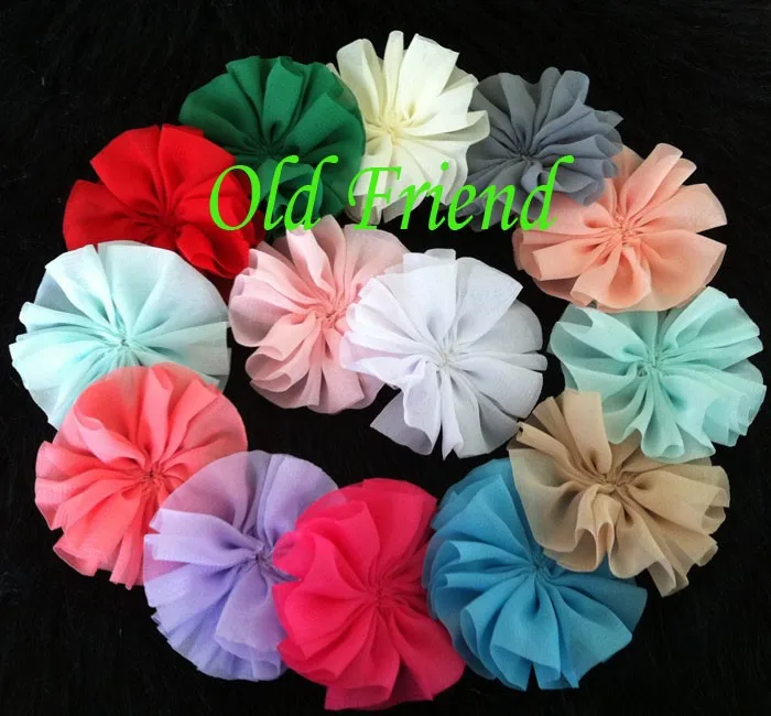 2 5 &quotБалерина шифоновая цветочная ткань цветок для повязок на голову одежда