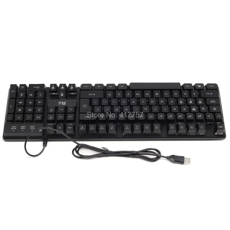 [Бесплатная доставка] 2017 Rii RK100 3 цвета СВЕТОДИОДНАЯ Подсветка мультимедийная