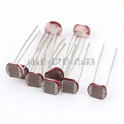 

10 шт. Фоторезистор Optoresistor фото светильник чувствительный резистор 10 мм