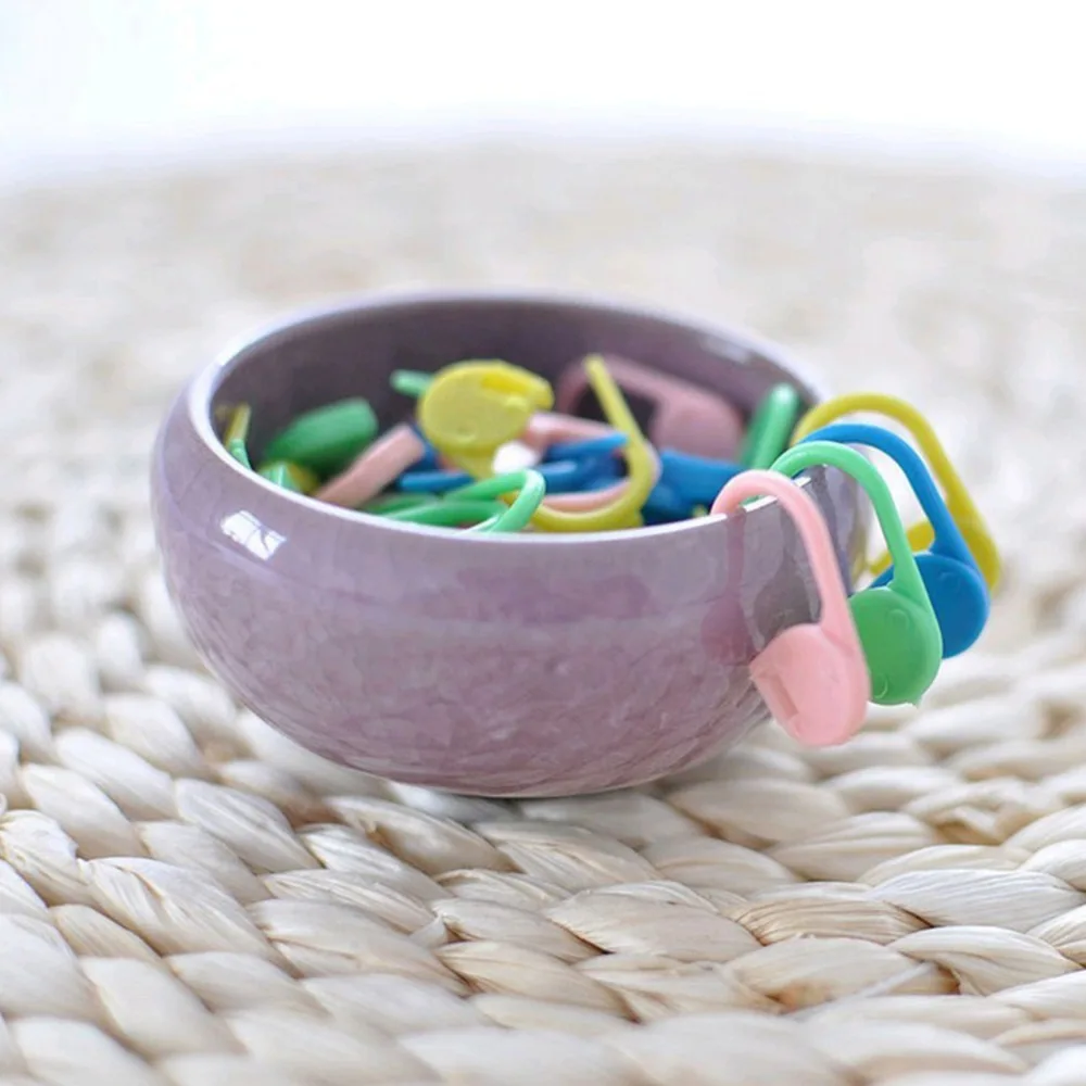 100 шт./лот пластиковый фломастер с фиксацией Цветные булавки кольцевые маркеры