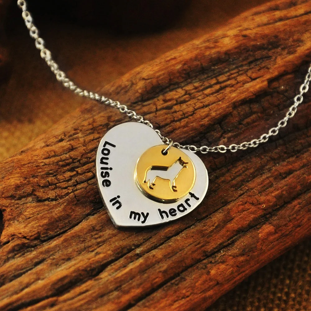 Сибирское ожерелье с хаски собака в моем сердце подвеска-талисман виде собаки