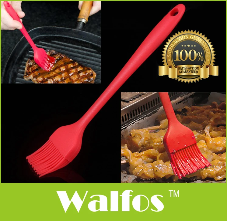 WALFOS 1 шт. термостойкая Толстая силиконовая кухонная печь для барбекю перчатки для приготовления пищи рукавица для Гриль-барбекю прихватка для выпечки перчатки