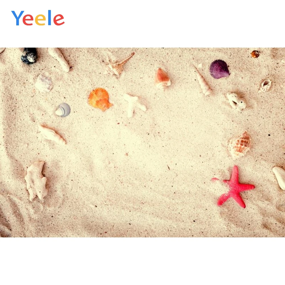Yeele Белый Пляж Морская звезда летние Портретные обои фон для фотосъемки