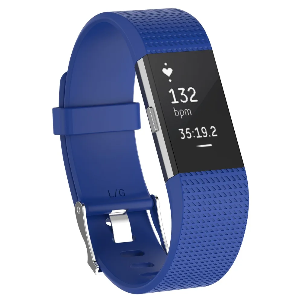 Для fitbit charge2 умный силиконовый браслет ремешок замена спортивный ремешок браслет металлическая пряжка для Smart Charge 2 умный Браслет
