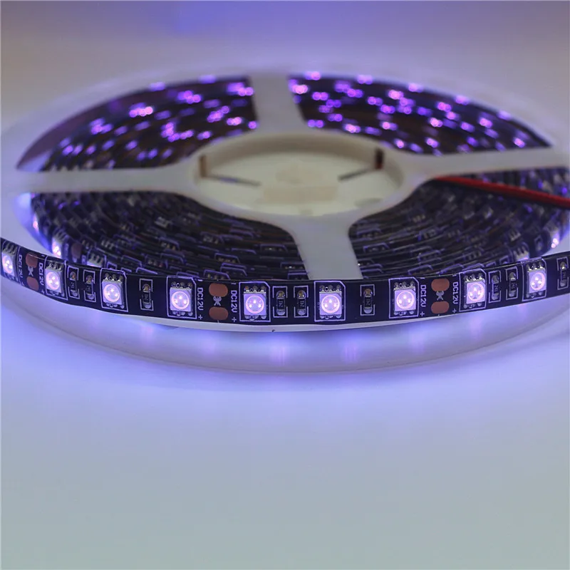 УФ светодиодная ленсветильник 5050 SMD 60Led s/m 395-405nm ультрафиолетовая Диодная