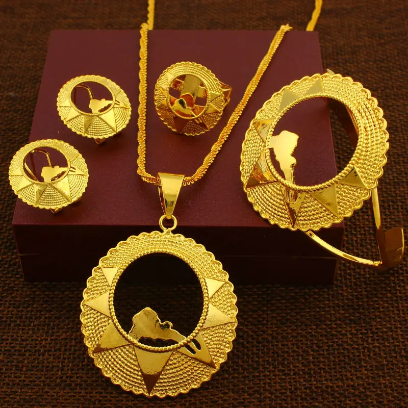 Комплект из колье и серёг с кольцом кольца|ethiopian jewelry set|wedding setethiopian |