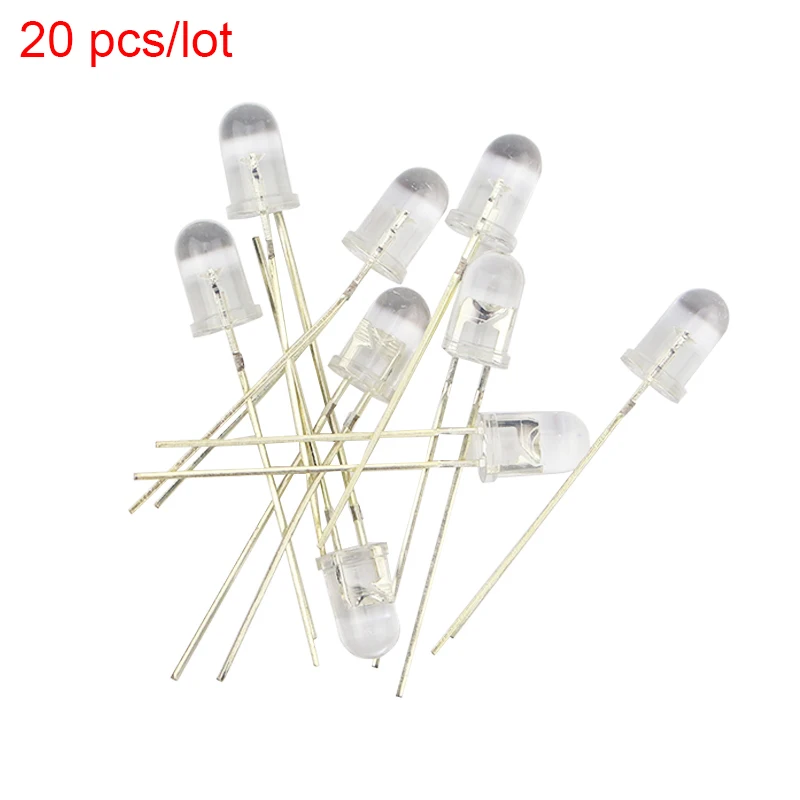 

20 pcs/lot 5 mm 940 nm Infrared Emission Tube Lamp Diode for