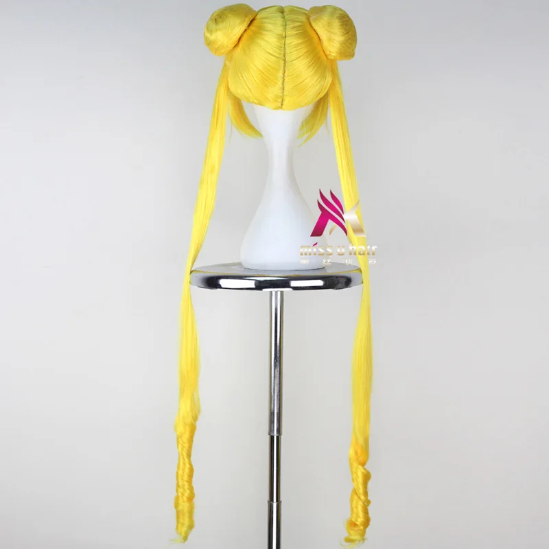 Женский длинный парик Сэйлор Мун Классический золотистый из аниме Токио для