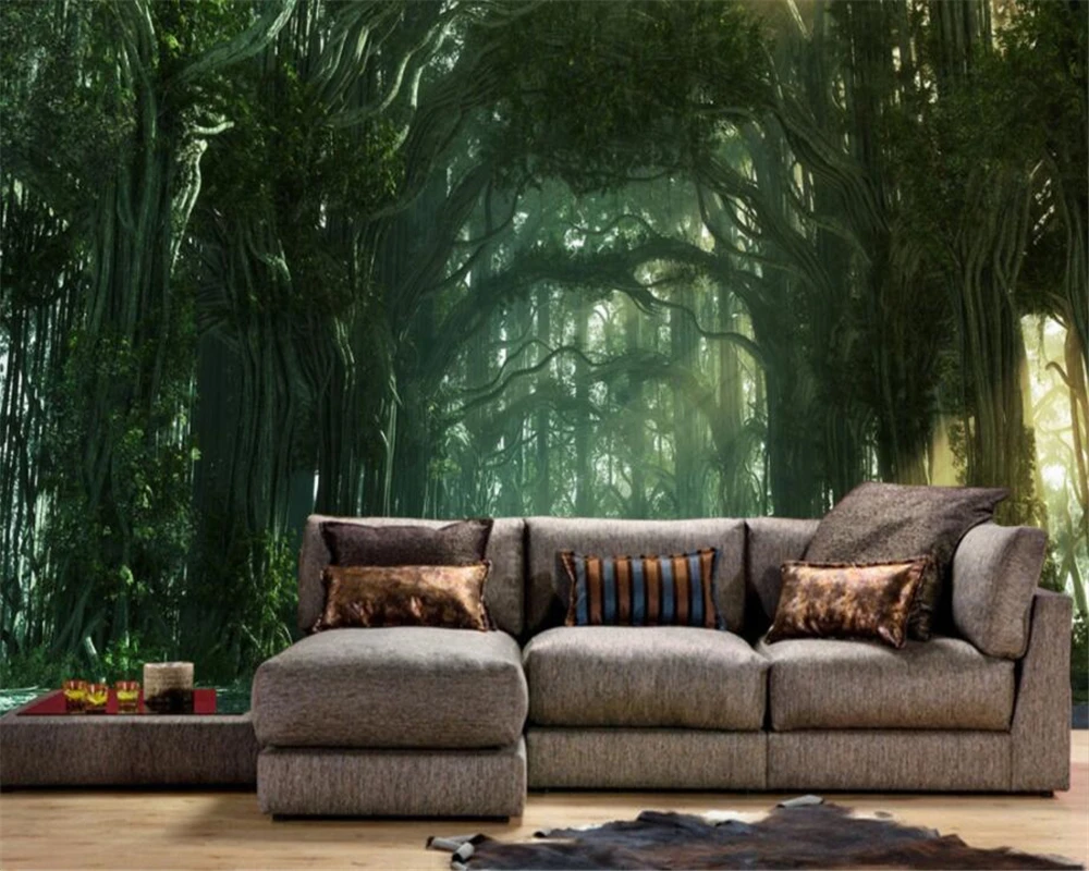 Обои на заказ обои для дома декорации 3D деревья пейзаж фреска гостиная спальня ТВ
