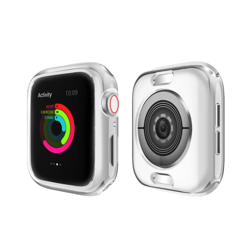 Чехол с рамкой из термополиуретана для Apple Watch, чехол 40 мм, 44 мм, 38 мм, 42 мм, серия 5, 4, 3, 2, 1, защитный чехол, бампер для iWatch, полосы, оболочка