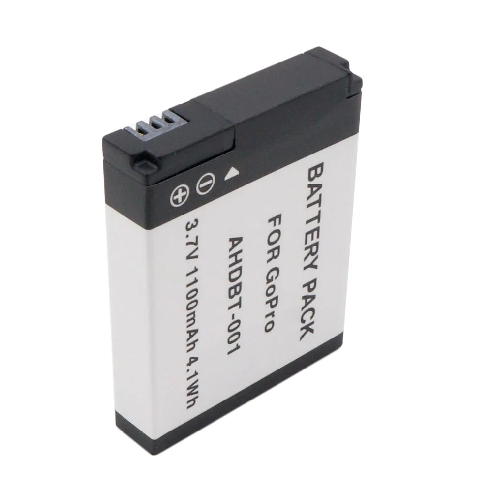 Аккумулятор WHCYonline 1100 мА · ч AHDBT-001 дюйма AHDBT 001 002 AHDBT-002 AHDBT001 для камеры GoPro Go Pro HD Hero 1 2