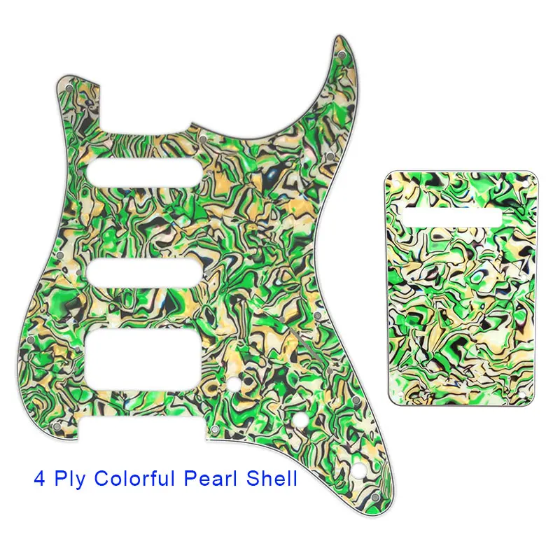 Аксессуары для гитары Pleroo накладки с задней пластиной и 11 винтами Fender Deluxe Strat HSS 6