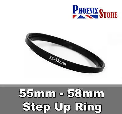 

Wholesale 10pcs 55mm to 58mm 55-58 Lens Stepping Step Up Filter Ring Adapter