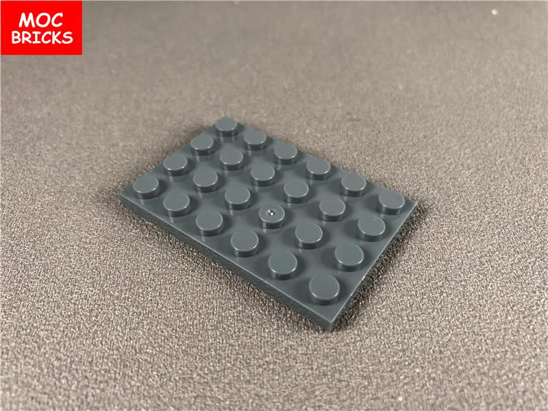 10 шт./лот MOC кирпичи белая пластина 4x6 подходит для 3032 образовательных