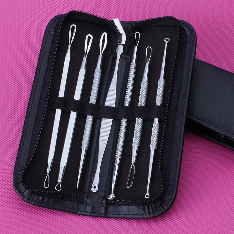 7 шт./компл. средство для удаления прыщей и пятен макияжа лица средства очистки