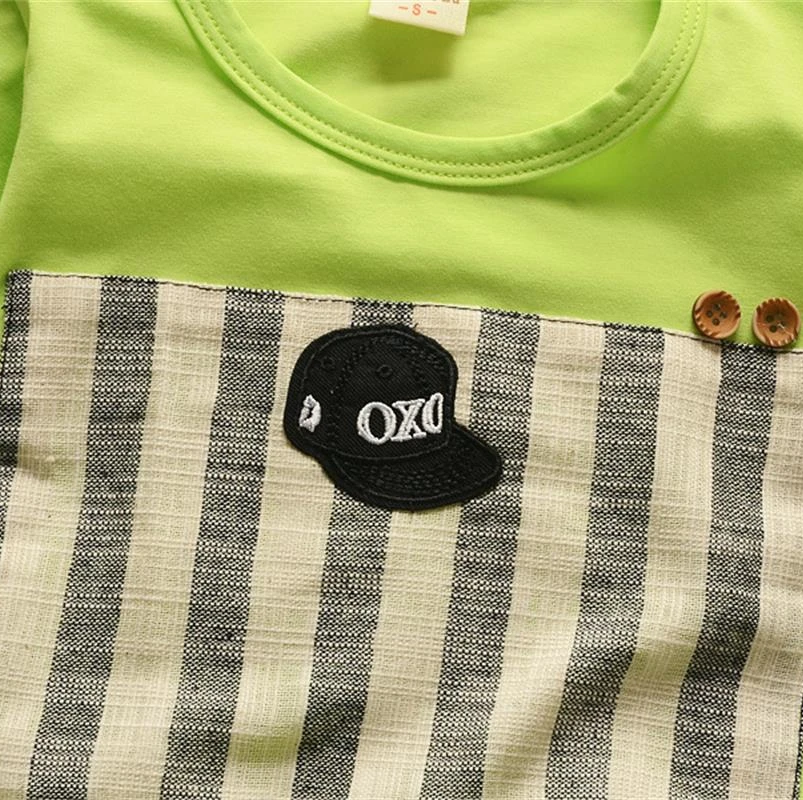 BibiCola/комплект летней одежды для маленьких мальчиков футболка + спортивные шорты