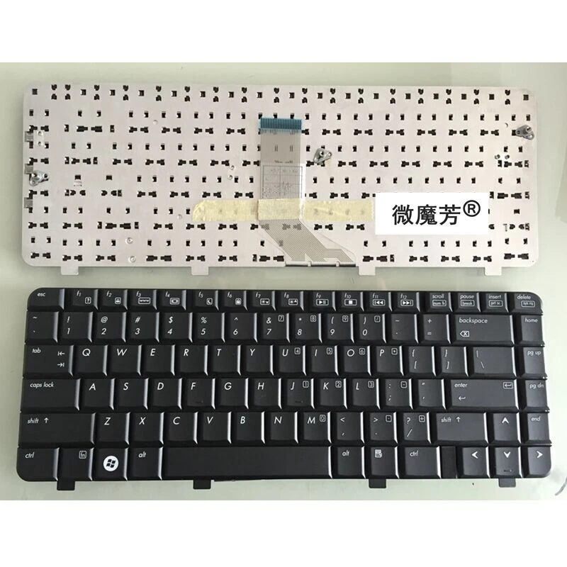 US Black New English Replace laptop keyboard FOR HP dv3-2310