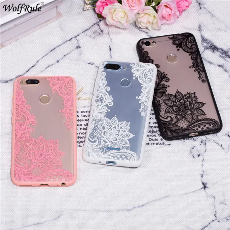 For Cover Xiaomi Redmi Note 5A Prime Case Embossed Lace Flower Bumper Phone 5.5'' |