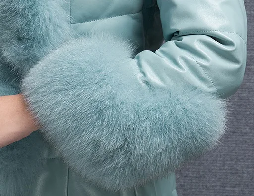 2017 пальто из искусственной кожи в стиле пэчворк средней длины искусственного