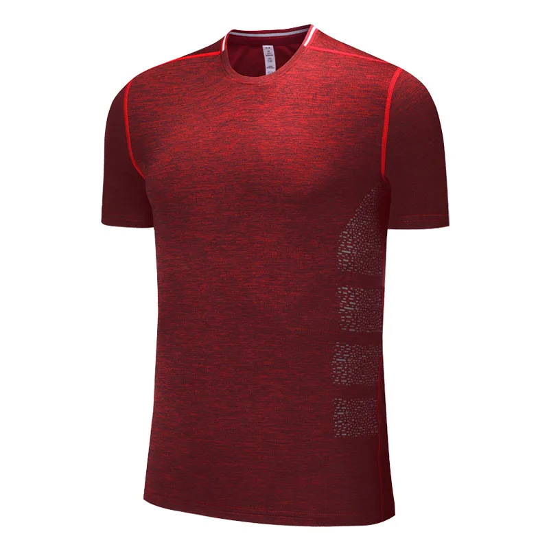 running shirt men Мужская футболка для бега, компрессионная, для фитнеса, тренировки, рубашки для спортзала, быстросохнущая, Спортивная, с принтом, с коротким рукавом, для тренировок,, мужские футболки для спортзала - Цвет: running shirt men