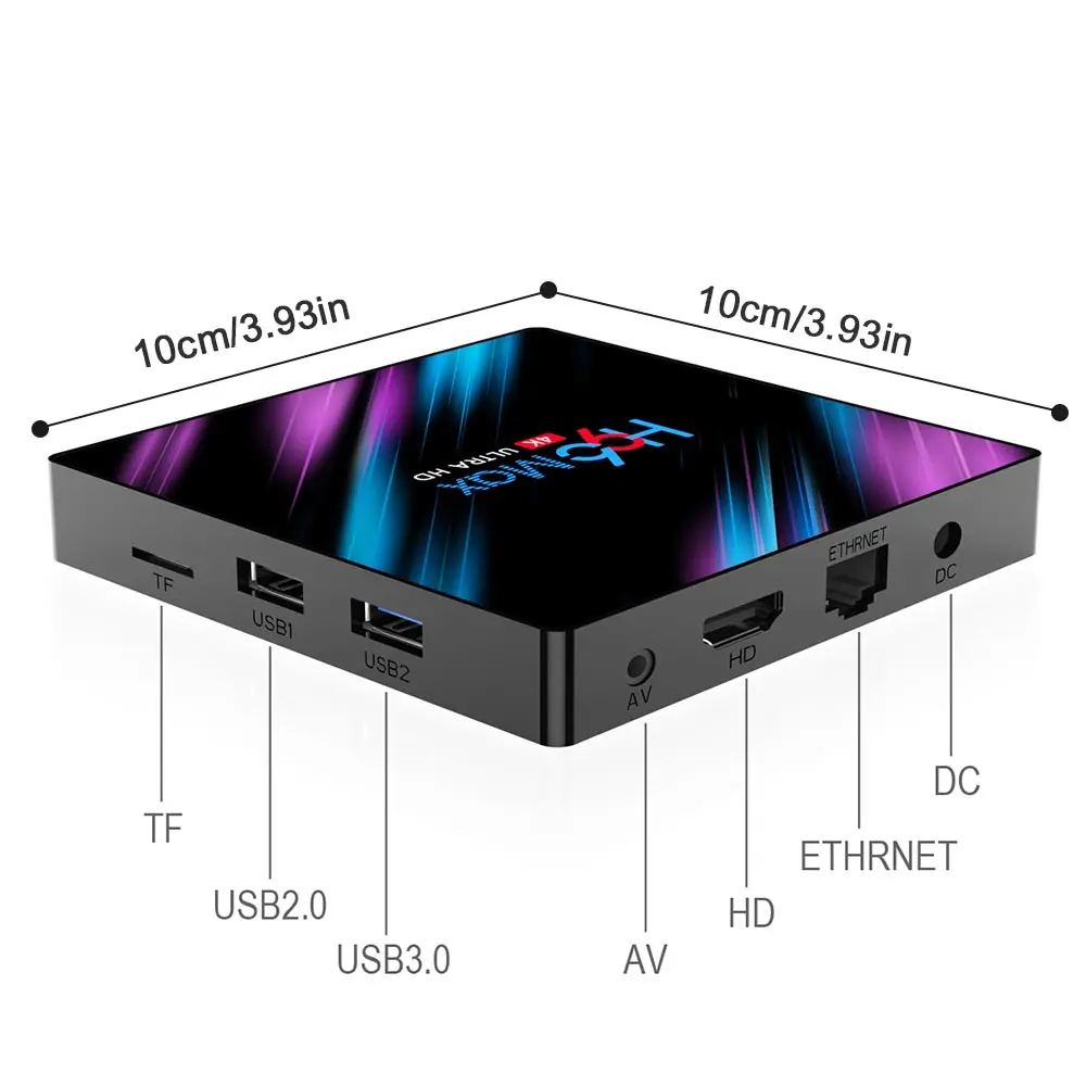 H96 MAX 9,0 Android tv Box 2G RAM16GB WiFi 2,4G/5G Bluetooth 4,0 FCC ROHS Сертификация проигрыватель google Youtube телеприставка