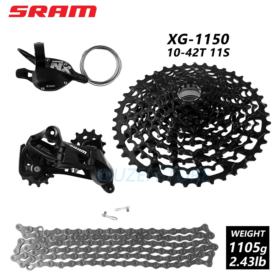 SRAM GX NX 11 скоростной переключатель комплект групп 1x11s задний переключатель триггерный переключатель передач PG1130 11-42T XG1150 10-42T маховик цепи костюм - Цвет: NO.4 NX 1150