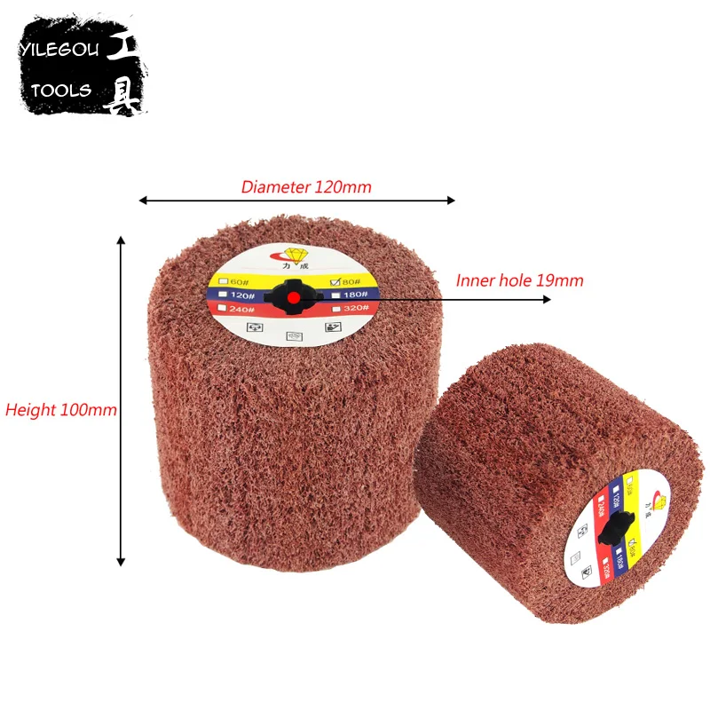 Колесо для рисования проволоки из нержавеющей стали 120 мм