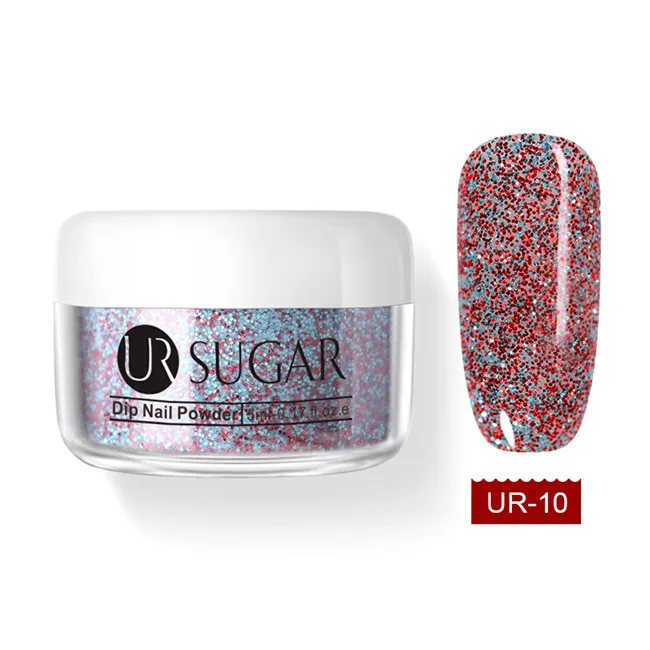 Laser UR-10 Ur Sugar 5 мл голографическая окунающая пудра для ногтей телесный блеск Dip блестки пыль украшение для ногтей натуральный сухой без лампы - Цвет: Laser UR-10