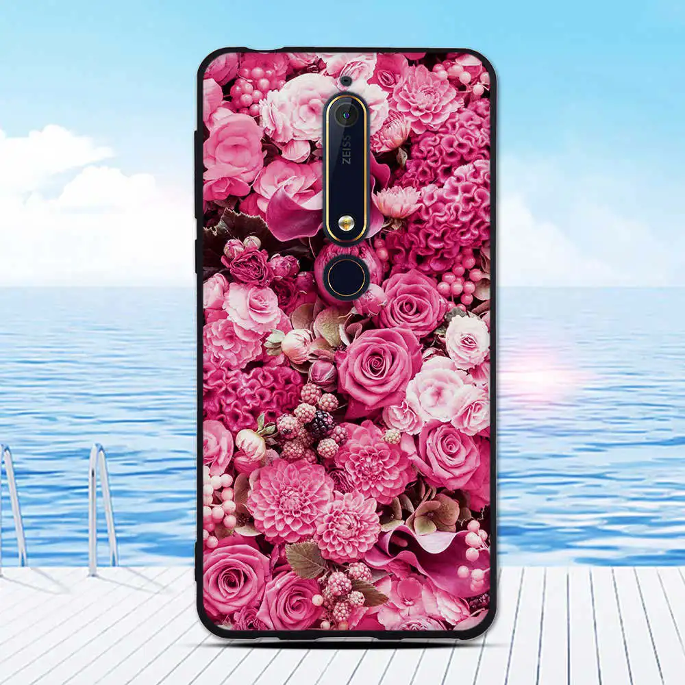 Silicone Cover For Microsoft Nokia 6 2018 Case Coque Painted Soft Shell Fundas N6 Ultrathin Mobile Phone Bag Capa | Мобильные