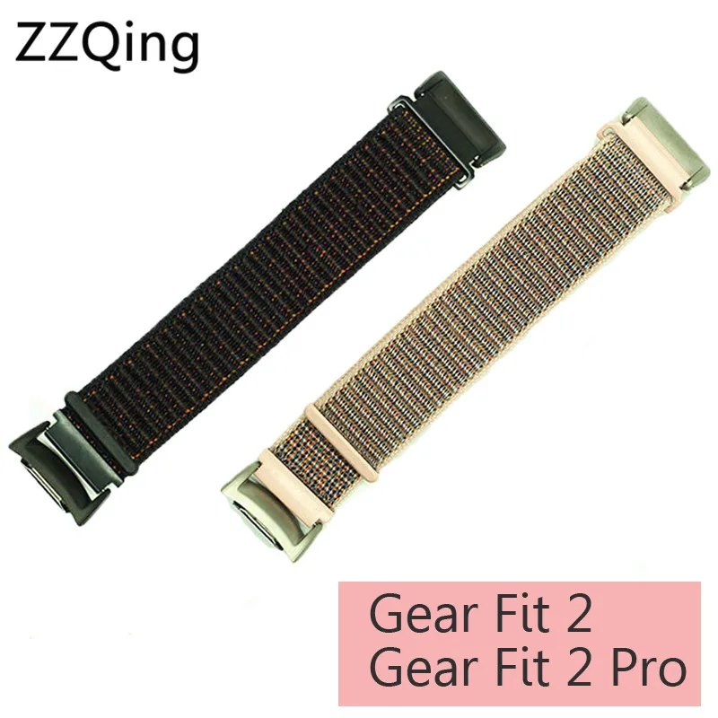 ZZQing ремешок для samsung gear Fit 2 SM R360 ремешок нейлоновый Браслет замена Браслет для samsung gear fit 2 Pro ремешок