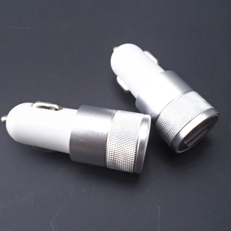 1X автомобильное зарядное устройство с двойным USB портом питания адаптер