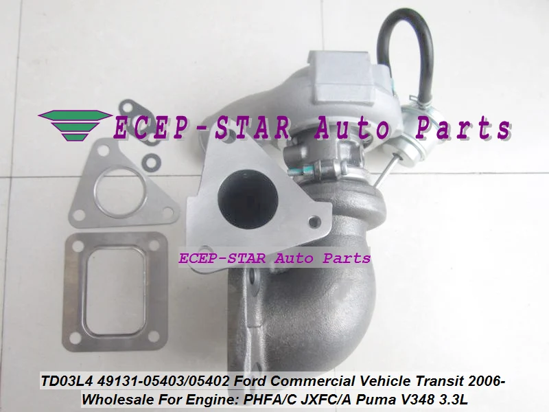 Бесплатная доставка TD03L4 49131 05403 05402 Turbo 58650 для Ford Commercial Transit 2006 PHFA PHFC JXFC JXFA Пума V348