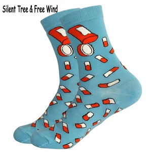 Носки мужские, женские, мужские, хлопковые, в стиле Харадзюку