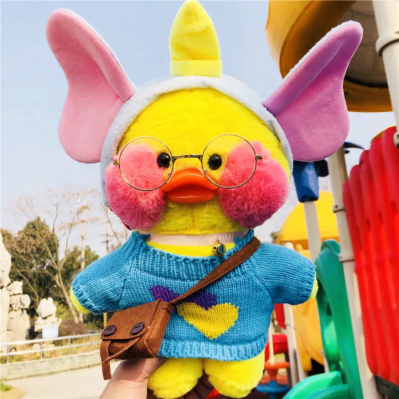Kawaii LaLafanfan кафе утка плюшевые игрушки милые животные Желтая Утка Мягкая кукла