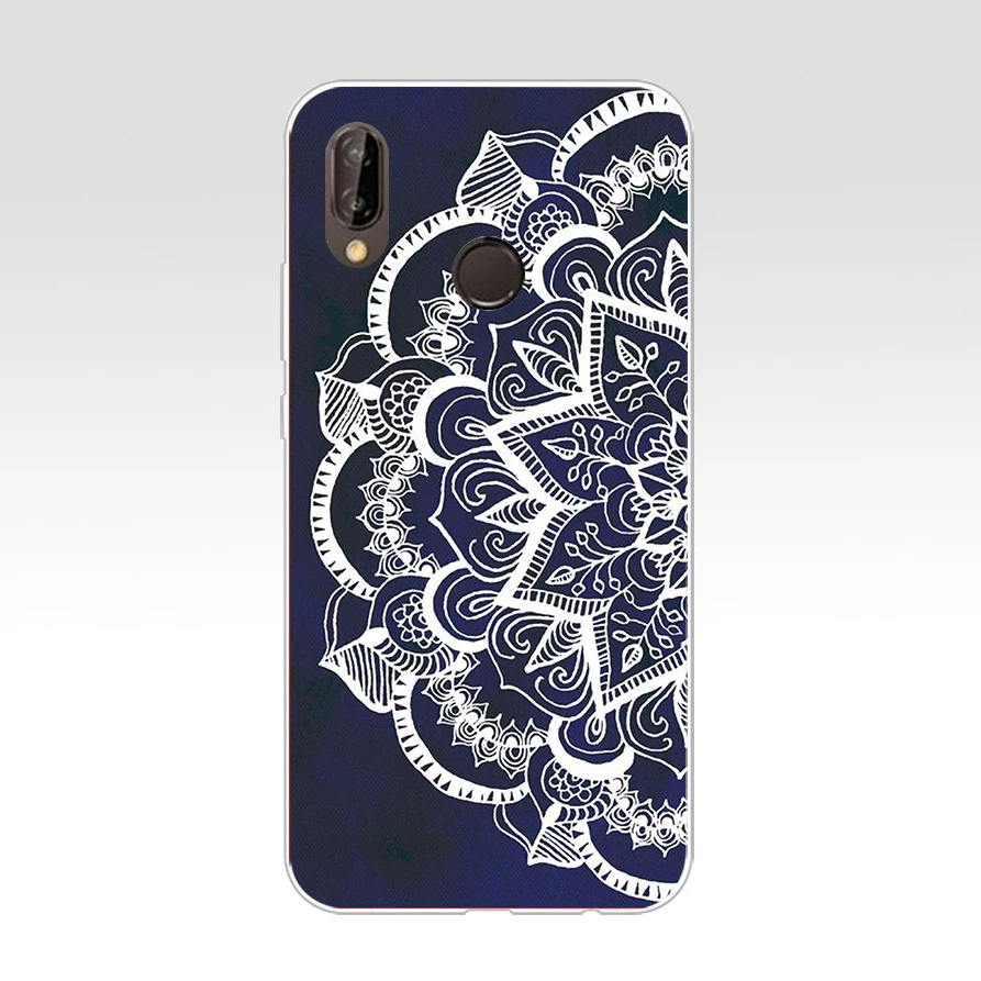 Чехол с рисунком мандалы для huawei P20 lite, 54G, мягкий силиконовый чехол из ТПУ, защитный чехол для телефона huawei p20 lite, чехол