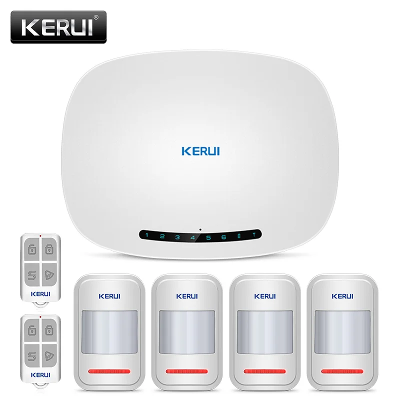 KERUI W19 Проводная GSM охранная домашняя сигнализация Беспроводная для офиса наборы