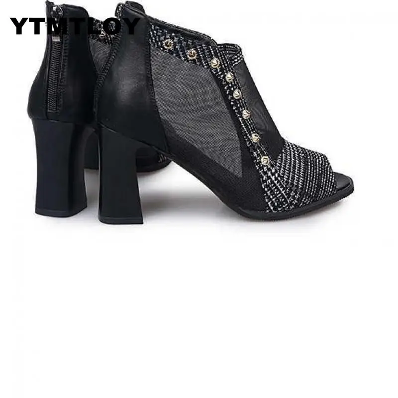 2019 New Women Sandals Patent Leather High Heels Shoes Sexy Pumps Fashion Wedding stiletto Zapatos De Mujer Peep Toe | Обувь