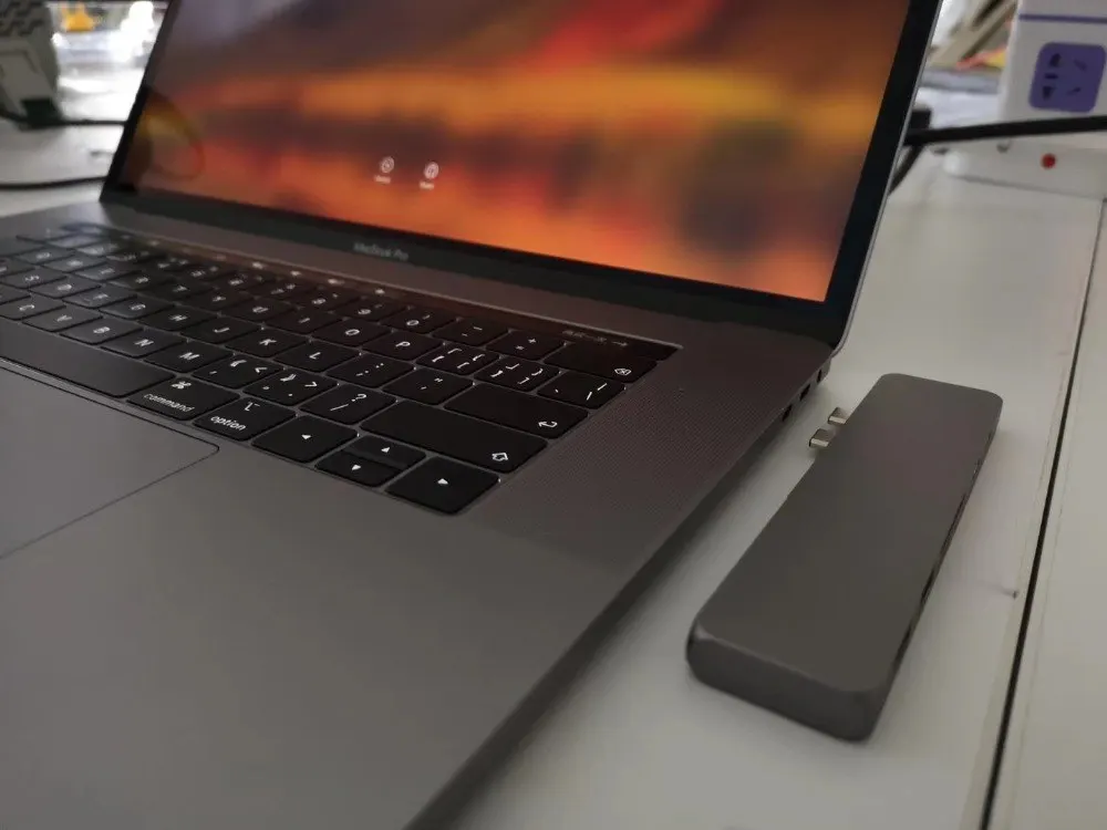 Двойной Type-C концентратор 7-1 удлинитель для MacBook конвертер USB-C двойной к HDMI thunderbolt 3