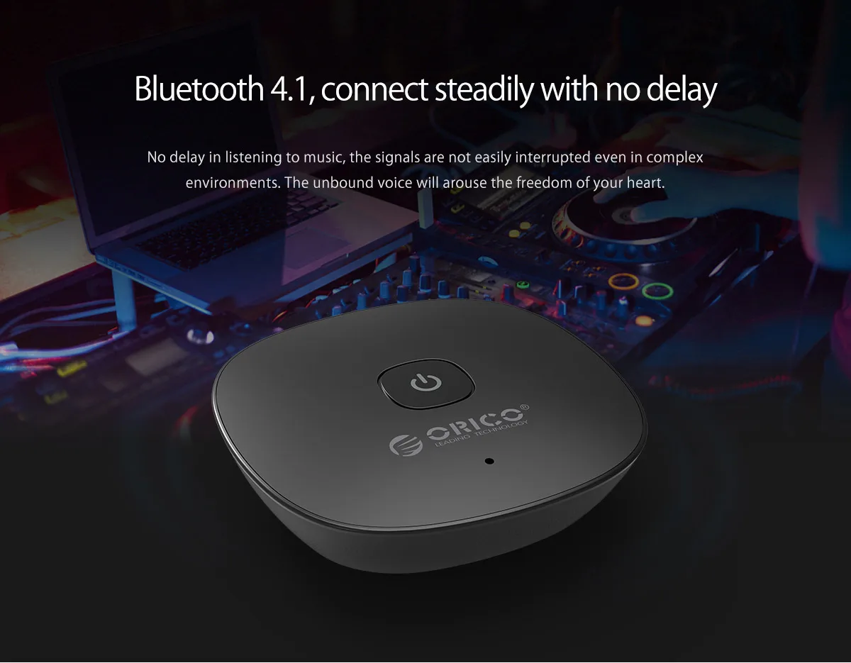 ORICO 4,1 Беспроводной Bluetooth приемник 3,5 мм Aux приемник аудио стерео музыкальный приемник Bluetooth портативный аудио и видео колонки
