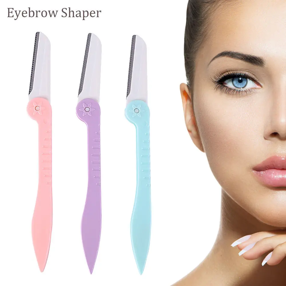 3 шт для бровей Shaper& Dermaplaning безопасный безболезненный портативный бритвенный инструмент