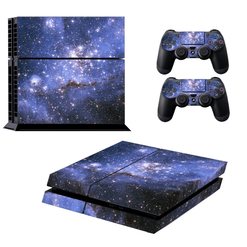 Galaxy Star виниловые наклейки на кожу чехол для консоли sony PS4 с 2 контроллерами