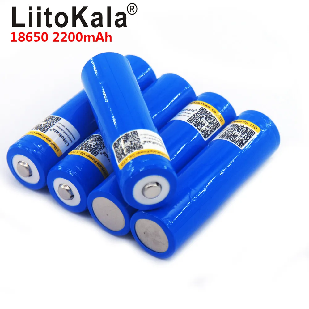 12 шт./лот LiitoKala 18650 3 7 в ма перезаряжаемая литиевая батарея легкие фонарики