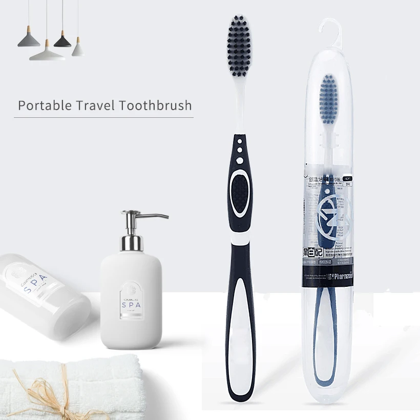 2 шт. зубная щётка с бамбуковым углем|Зубные щетки| |