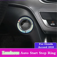 for honda accord 10 2018 car styling illuminate luminous auto start stop ring sticker engine start stop ring keyless case button