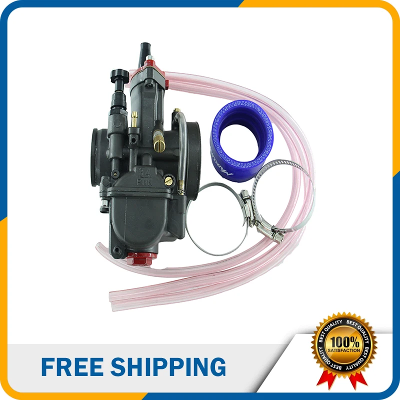 Motcross Carburetor PKW34 34mm Manual Choke Zongshen 250cc NC250 Engine parts HK-134PWK34 | Автомобили и мотоциклы