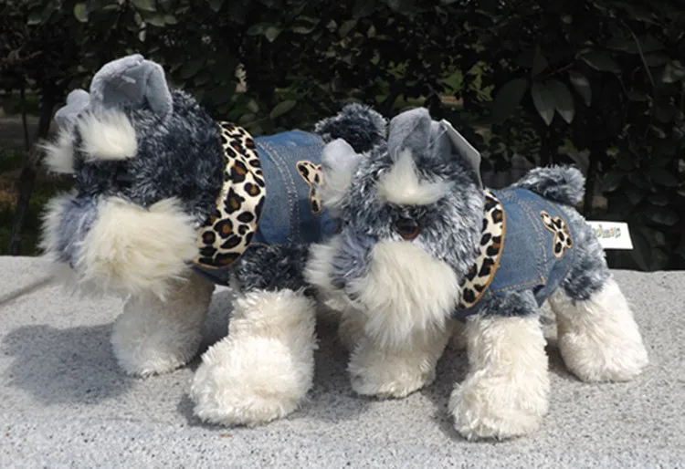 Креативная игрушка имитация собаки шнауцера плюшевая мягкая подушка подарок на